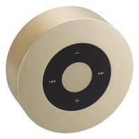 Wireless Bluetooth Speaker, Portable Stereo Speaker with HD Audio and Enhanced Bass,Built-in Dual Driver Speakerphone, AUX Line & TF Card Slot Support (Gold)