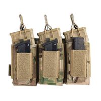 EXCELLENT ELITE SPANKER Open-Top Single/Double/Triple Mag Pouch for M4 M14 M16 AK AR Elastic Kangaroo Rifle Magazines and Pistol Mag Pouch(Multicam)