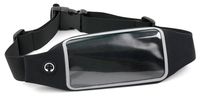 DURAGADGET Sports Waist Pouch - Compatible with The AGPtEK A02 MP3 Player - in Black
