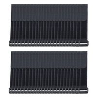 Dasunny 50Pcs Cable Management Reusable Cable Ties Wire Fastening Organizer with Plastic Buckle, 8 Inches