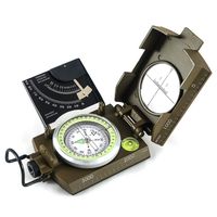 Eyeskey Multifunctional Military Metal Sighting Navigation Compass with Inclinometer | Impact Resistant & Waterproof Compass for Hiking, Camping, Boy Scout (Compass with Inclinometer-Green)