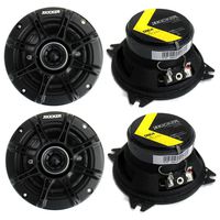 4) Kicker 41DSC44 D-Series 4" 240 Watt 4-Ohm 2-Way Car Audio Coaxial Speakers
