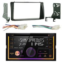 JVC KW-R920BTS Double Din Bluetooth CD MP3 Player Stereo Receiver Bundle Combo With Metra 2-Din installation Dash Kit + Wiring Radio Harness & Wireless Handset For 2003-08 Toyota Corola Car Vehicles