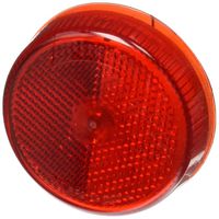 Optronics MC-57RBP Red 2-1/2" Sealed Incandescent Round Side Marker/Clearance Light with Reflex Lens