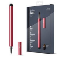 elago Stylus [Ball][Red Pink] - [Premium Aluminum][Ballpoint Pen][Replaceable Extra Tip Included] - for iPad, iPad Pro, iPad Mini and iPhone