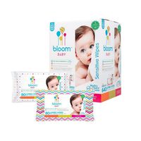 Baby Wipes by bloom BABY | Unscented | For Sensitive Skin | Formulated for Diaper Area | Water-Based | Infused with Plant-Derived Vitamins | Hypoallergenic | Textured & Thick 8"x7" Wipes | 640 Count