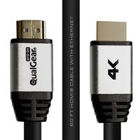 QualGear High Speed HDMI 2.0 Cable with Ethernet 60' Black (QG-CBL-HD20-60FT)