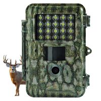 Hunting Trail Game Camera,18MP Scouting Camera 2'' LCD 1080P with White LED Flash and Adjustable Sensitivity Up to 100ft Detection and Lighting Range ...