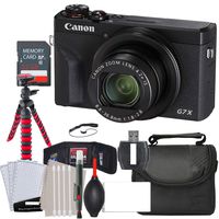 Canon PowerShot G7 X Mark III Digital Camera (Black) w/ 32GB Memory and Striker Essential Bundle