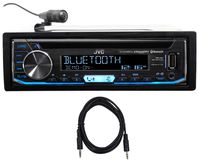 JVC KD-RD99BTS Car Bluetooth CD Receiver, USB/Android/iPhone/SiriusXM+AUX Cable
