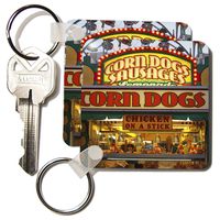 3dRose Indianapolis, Indiana, Indiana State Fair - US15 AMI0227 - Anna Miller - Key Chains, 2.25 x 4.5 inches, set of 2 (kc_90246_1)