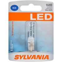 SYLVANIA - 168 T10 W5W LED Blue Mini Bulb - Bright LED Bulb, Ideal for Interior Lighting (Contains 1 Bulb)