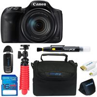 Canon PowerShot SX540 HS with 50x Optical Zoom and Built-in Wi-Fi + 16GB Memory Card + Pixi-Basic Accessory Bundle