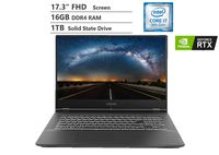 Lenovo Legion 17.3 Inch FHD IPS Gaming Laptop 9th Gen Intel 6-Core i7-9750H up to 4.5 GHz, 16GB RAM, 1TB PCIe SSD, NVIDIA GeForce GTX 1660 Ti 6GB GDDR6, Windows 10