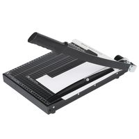 Paper Cutter, A4 Paper Trimmer, Heavy Duty Photo Guillotine Craft Machine with 13.2 inch Cut Length,12 Sheets Capacity (A4-Black)