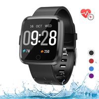 mykit Fitness Tracker w/ Heart Rate Monitor(Black)