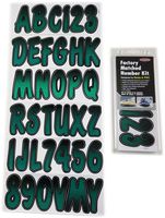 Hardline Products TEBKG200 Series 200 Forest Green/Black Factory Matched Registration Number Kit