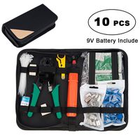 Network Tool Kit, Lysignal 11 in 1 Professional Portable Ethernet Computer Maintenance LAN Cable Tester Repair Set for RJ45 RJ11 Cat5e Cat 6 Cable Crimper 324B Wire Cutter Internet Toolbox