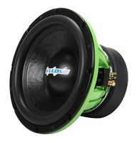 WLLDSE 12 Inch 2400 Watt Peak Momentary Power Dual 2 Ohm Car Subwoofer, Green