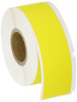 Brady WRCM-711-637-YL Self-Extinguishing Tedlar Ls2000 & Bradymarker xc Plus Printer Labels , Yellow (1 Roll, 1 Roll per Package)