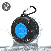 Portable Wireless Mini Waterproof Stereo Sound System for Shower，Portable IPX7 Waterproof Wireless Bluetooth Speaker，Bluetooth Shower Speaker，Outdoor Hiking, Camping, Cycling