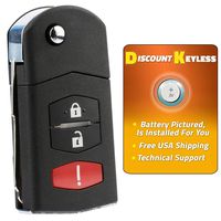 Discount Keyless Car Remote Entry Replacement Uncut Ignition Flip Key Fob For Mazda CX-7 CX-9 SKE12501