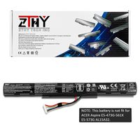 ZTHY AS16A5K AS16A7K AS16A8K Laptop Battery Replacement for Acer Aspire E15 E5-475 E5-475G E5-523 E5-553 E5-575 E5-575G E5-575T E5-575TG E5-774 E5-774G E5-475-31A7 E5-575-59QB 14.8V 2800mAh 4Cell