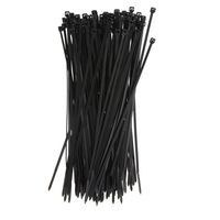 NewNewStar 8" 30 lb Test Heavy Duty Nylon Cable Ties, 100 PCS Zip Ties ,(2.5mm200mm Black)