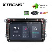 XTRONS Android 9.0 Car Stereo Radio DVD Player 4G RAM 64G ROM Hexa Core in-Dash GPS Navigation with HDMI Output 8 Inch Touch Screen Head Unit Supports Backup Camera OBD2 TPMS for VW Volkswagen Jetta