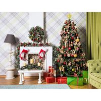 Xuprie Christmas Pictorial Cloth Backdrop Photography Background Studio Prop Backgrounds