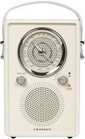 Crosley CR3034A-WS Mockingbird Vintage Portable Am/FM/Bluetooth Radio, White Sand