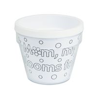 Fun Express Color Your Own Mom Flowerpots for Mother's Day (Mother's Day Craft Kits) Makes 12