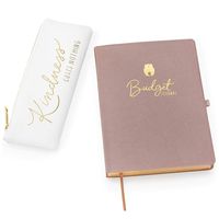 Budget Planner Journal Luxurious Bundle - Financial Planner Monthly Expense Tracker - Planner Budget Notebook Calendar 2020 - Organizer Planner Undated with Zipper Pouch