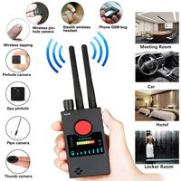 Wireless Bug Detector,Anti Spy Hidden Camera Detector Laser Lens GSM Listening Bug Finder RF Radar Radio Scanner