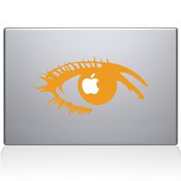 The Decal Guru 0160-MAC-13P-SY Apple of my eye Vinyl Sticker, 13" Macbook Pro (2015 & older), Yellow