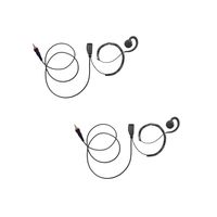 2 Pack BOMMEOW BSE15-M14 C Shape Earpiece Swivel Style Earhanger for Motorola CLP1040 CLP1010 CLP1060 Two Way Radio