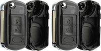 KeylessOption Keyless Entry Remote Key Fob Shell Case Button Pad Flip Key Cover Housing For Land Rover (Pack of 2)