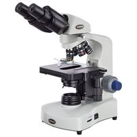 AmScope B340B Siedentopf Binocular Compound Microscope, 40X-2000X Magnification, Brightfield, LED Illumination, Abbe Condenser, Double-Layer Mechanical Stage