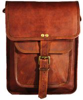 Satchel and Fable Leather I Pad Messenger Tablet Cross Body Shoulder Bag 11 Inch