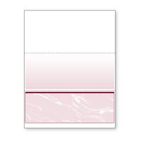 DocuGard Burgundy Marble Bottom Check, 8.5 x 11 Inches, 24 lb, 500 Sheets, 1 Check Per Sheet (04519)