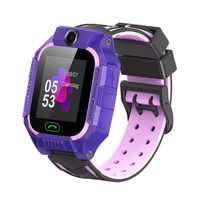 Enow Smart Watch Phone for Kids, LBS Tracker for Boys Girls with SOS Call Camera Flashlight Alarm Activity 1.44'' Touch Screen Game Smart Watch for Students Smartwatch Children Birthday Gifts (Purple)