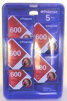 Polaroid 600 Instant Color Film - 5-Pack - 50 Photos