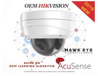 4MP AcuSense PoE IP Camera - Compatible with Hikvision DS-2CD2146G1-I True WDR H.265+ Outdoor Dome Network Camera Human and Vehicle Detection