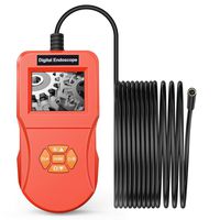 VITCOCO Industrial Endoscope Camera Borescope with 2.4 inch LCD Screen Inspection Camera with Light IP67 Waterproof Endoscope Snake Camera(16.4 ft/5 m)