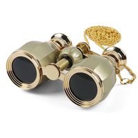Kingscope 4X30 Vintage Opera Glasses Binoculars for Theater Musical Concert (Gold, with Chain)