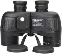 USCAMEL 10x50 Marine Binoculars for Adults, Military Binoculars Waterproof with Rangefinder Compass BAK4 Prism FMC Lens Fogproof for Navigation Birdwatching Hunting ... (10x50)
