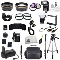 The Package for Nikon D3100 D3200 D3300 D3400 D5100 D5200 D5300 D5500 D5600 Df Digital Cameras & Nikon Lens with 52mm Filter Thread