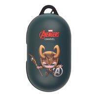 Marvel Avengers Galaxy Buds Case Protective Hard PC Shell Cover [Front LED Visible] Accessories - Mini Loki
