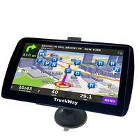 TruckWay GPS - Pro Series Black Edition - Truck GPS 7" Inch for Truck Navigation Lifetime North America Maps (USA + Canada) 3D & 2D Maps, Touch Screen, Turn by Turn