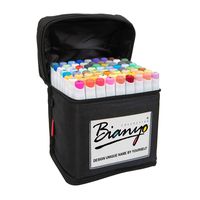 Bianyo Classic Series Alcohol-Based Dual Tip Art Markers（Set of 72,Travel Case）